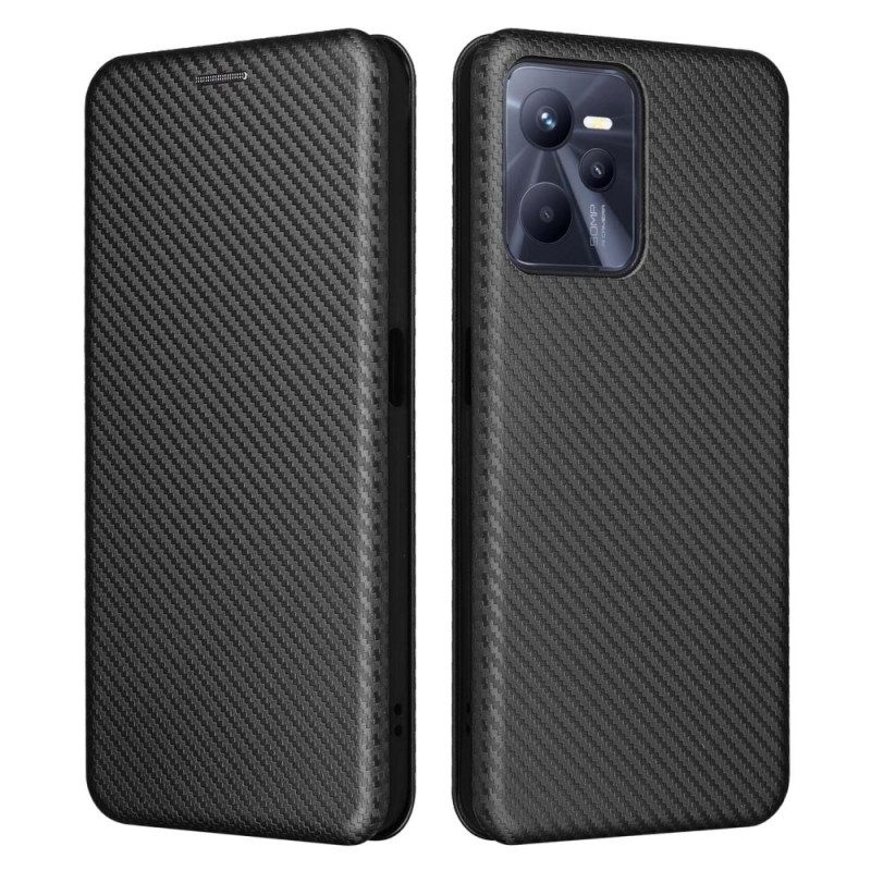 Schutzhülle Für Realme C35 Flip Case Ring Aus Kohlefaser