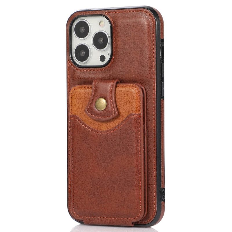 Handyhülle Für iPhone 14 Pro Flip Case Klappkartenhalter