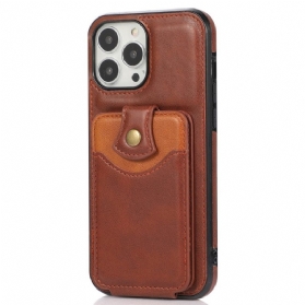 Handyhülle Für iPhone 14 Pro Flip Case Klappkartenhalter