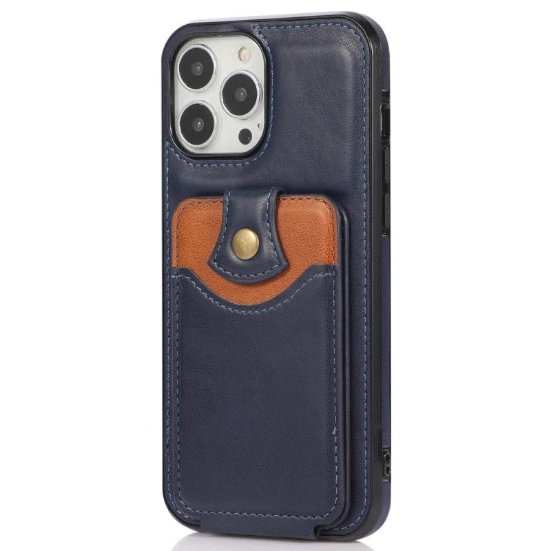 Handyhülle Für iPhone 14 Pro Flip Case Klappkartenhalter