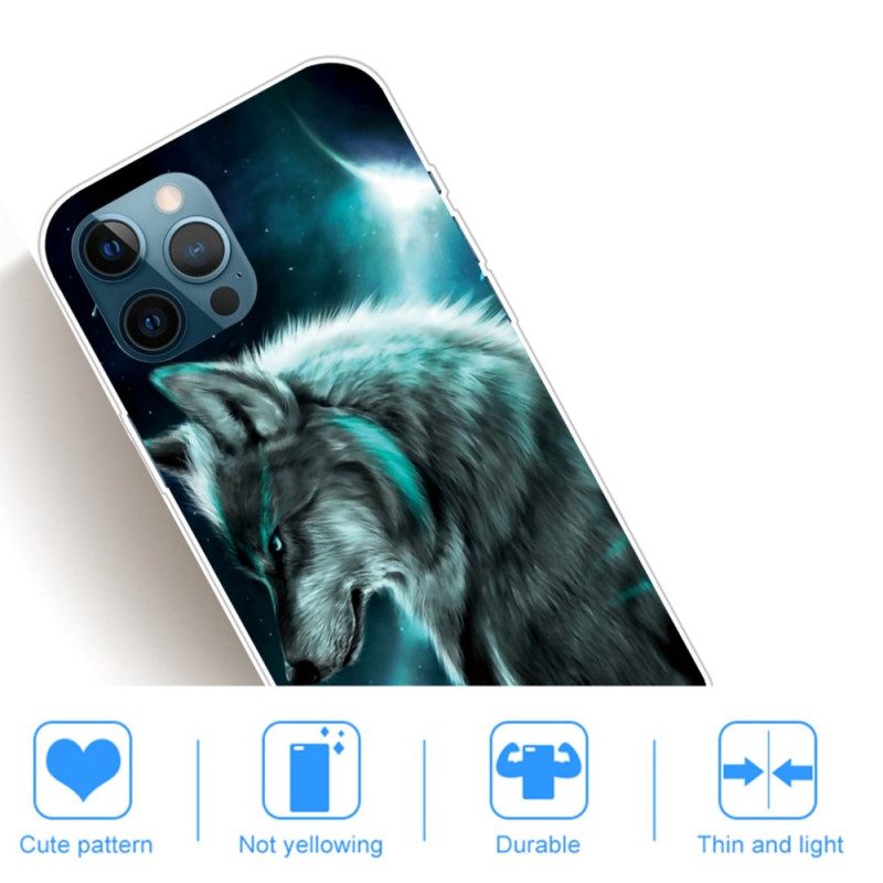 Hülle Für iPhone 14 Pro Deklinationen Wolf