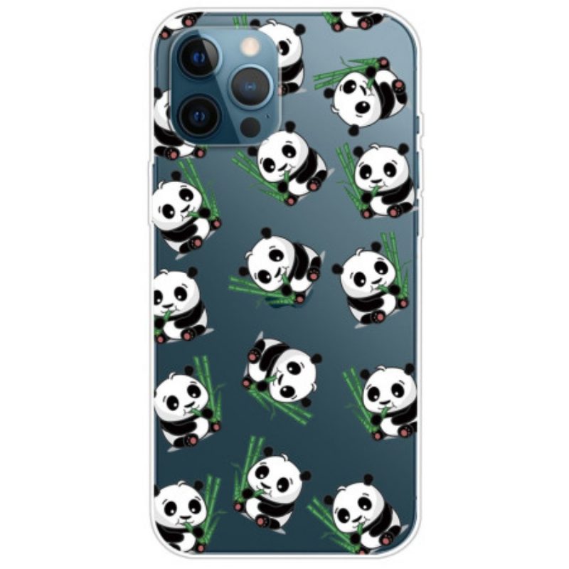 Hülle Für iPhone 14 Pro Transparente Kleine Pandas