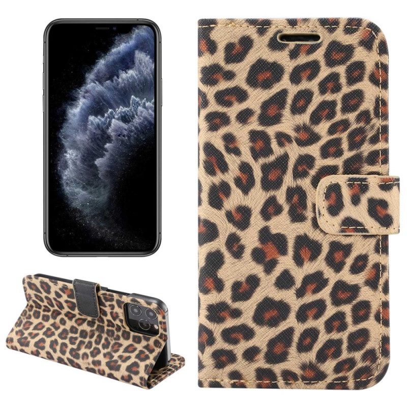 Lederhüllen Für iPhone 14 Pro Leopard