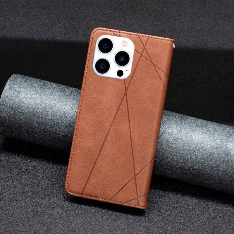 Schutzhülle Für iPhone 14 Pro Flip Case Geometrisch