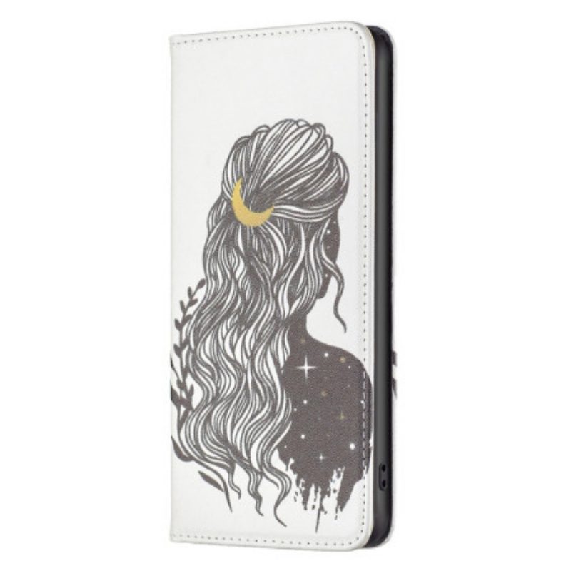 Schutzhülle Für iPhone 14 Pro Flip Case Schöne Haare