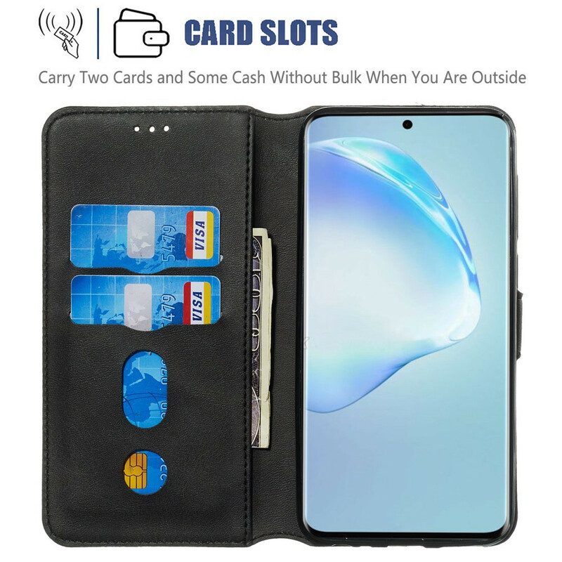 Flip Case Für Samsung Galaxy S20 Plus / S20 Plus 5G Matter Ledereffekt