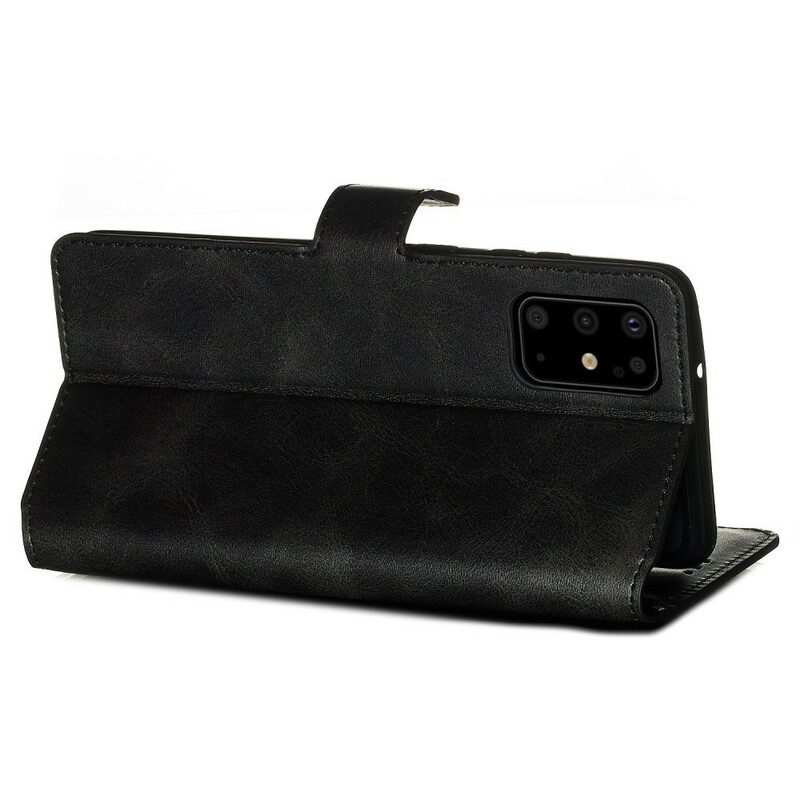 Flip Case Für Samsung Galaxy S20 Plus / S20 Plus 5G Matter Ledereffekt