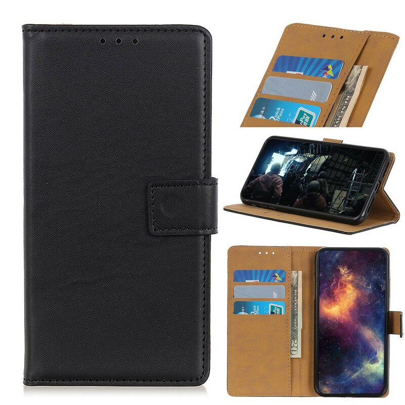 Flip Case Für Samsung Galaxy S20 Plus / S20 Plus 5G Schlichtes Kunstleder