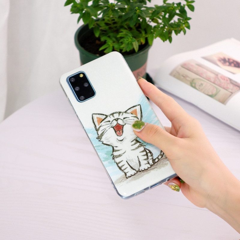 Handyhülle Für Samsung Galaxy S20 Plus / S20 Plus 5G Fluoreszierende Katze