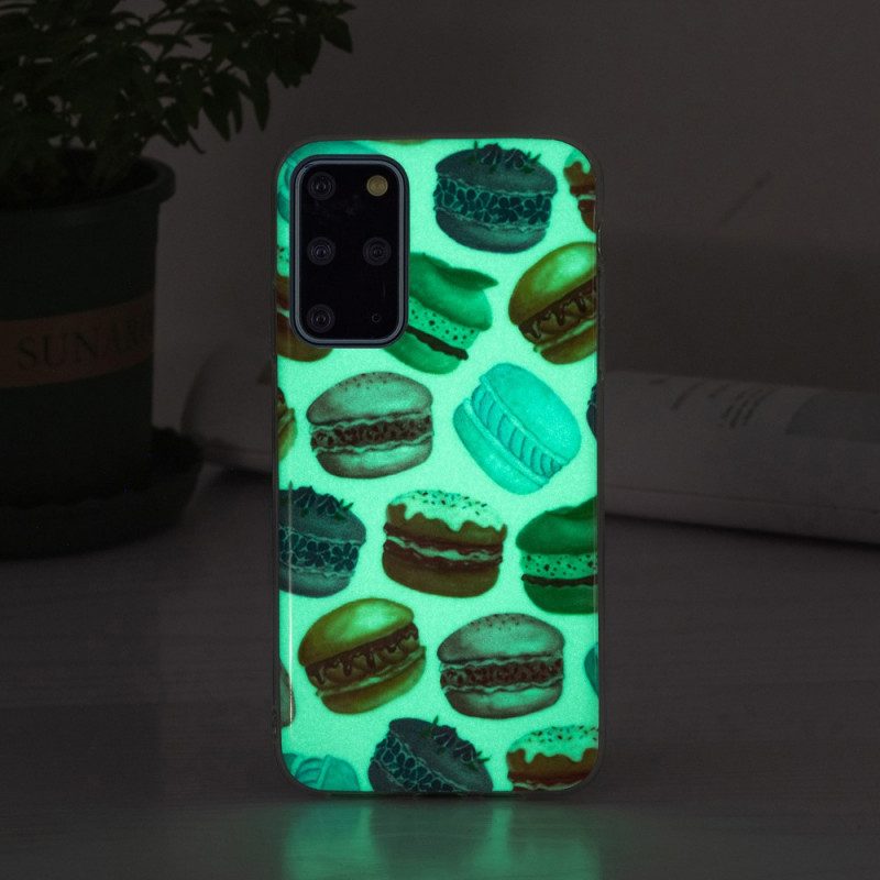 Hülle Für Samsung Galaxy S20 Plus / S20 Plus 5G Fluoreszierende Makronen