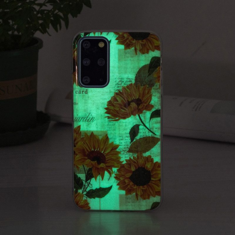 Hülle Für Samsung Galaxy S20 Plus / S20 Plus 5G Fluoreszierende Sonnenblumen