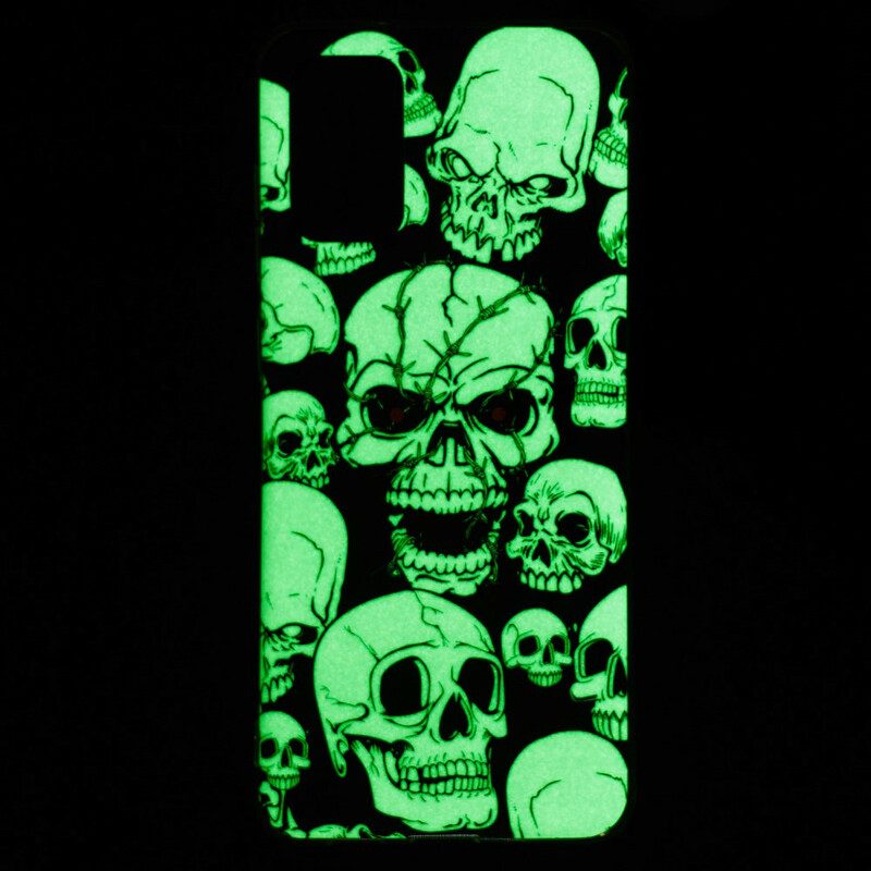 Hülle Für Samsung Galaxy S20 Plus / S20 Plus 5G Fluoreszierende Totenköpfe