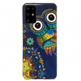 Hülle Für Samsung Galaxy S20 Plus / S20 Plus 5G Fluoreszierendes Eulen-mandala