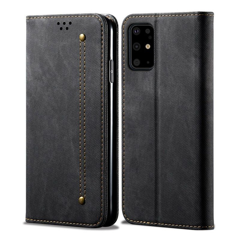 Schutzhülle Für Samsung Galaxy S20 Plus / S20 Plus 5G Flip Case Denim-stoff