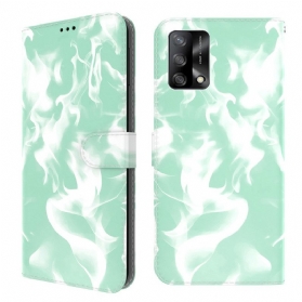 Flip Case Für Oppo A74 4G Abstraktes Muster