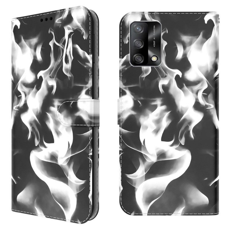 Flip Case Für Oppo A74 4G Abstraktes Muster