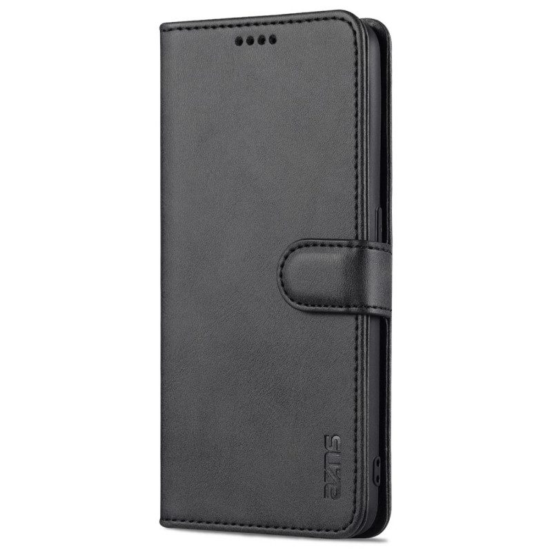 Flip Case Für Oppo A74 4G Azns Ledereffekt