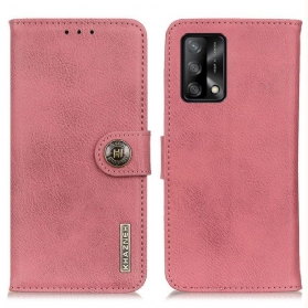 Flip Case Für Oppo A74 4G Kunstleder Khazneh