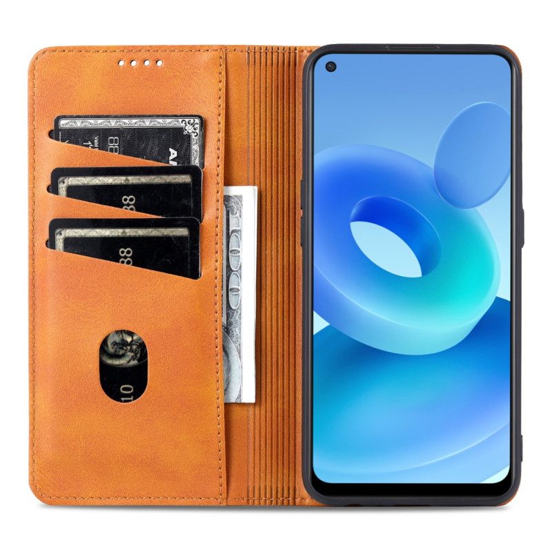 Schutzhülle Für Oppo A74 4G Flip Case Azns-kunstleder