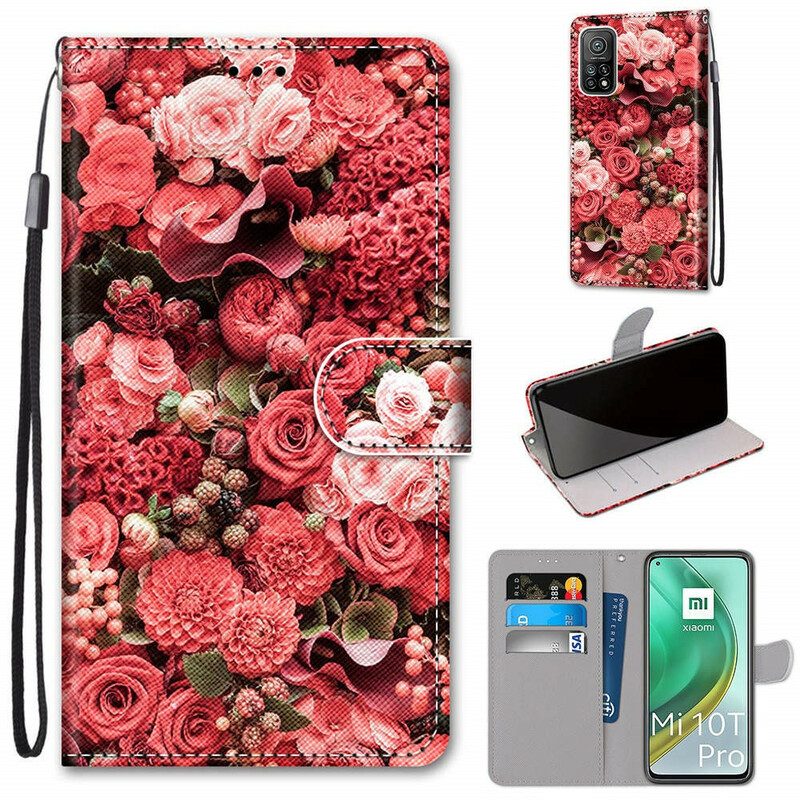 Flip Case Für Xiaomi Mi 10T / 10T Pro Blumenromantik