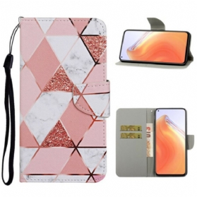 Flip Case Für Xiaomi Mi 10T / 10T Pro Rosa Grafik