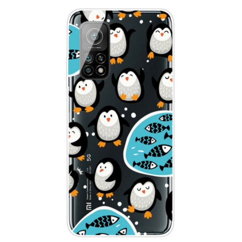 Handyhülle Für Xiaomi Mi 10T / 10T Pro Pinguine Und Fische