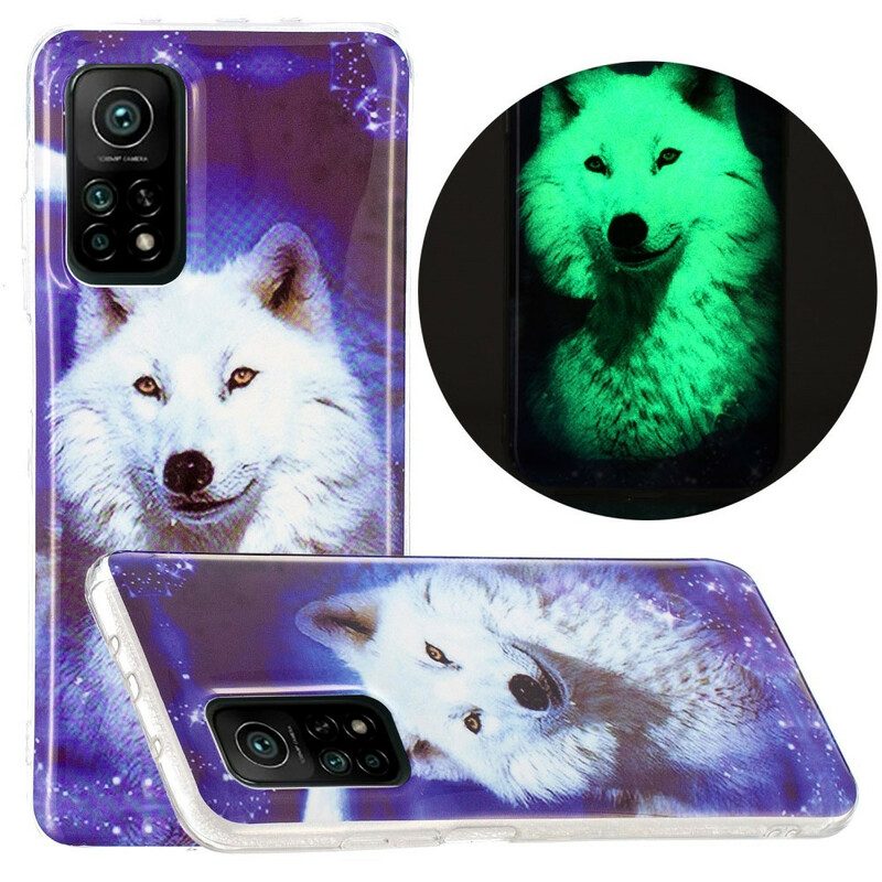 Hülle Für Xiaomi Mi 10T / 10T Pro Fluoreszierende Wolf-serie