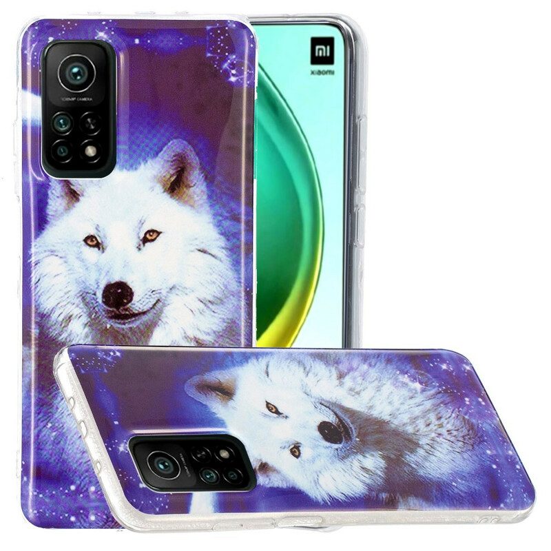 Hülle Für Xiaomi Mi 10T / 10T Pro Fluoreszierende Wolf-serie