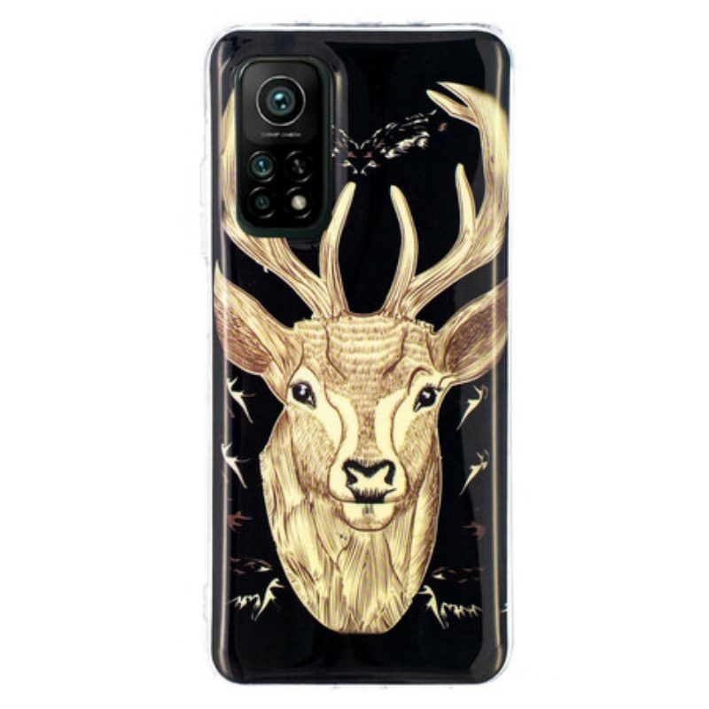 Hülle Für Xiaomi Mi 10T / 10T Pro Fluoreszierender Majestätischer Hirsch