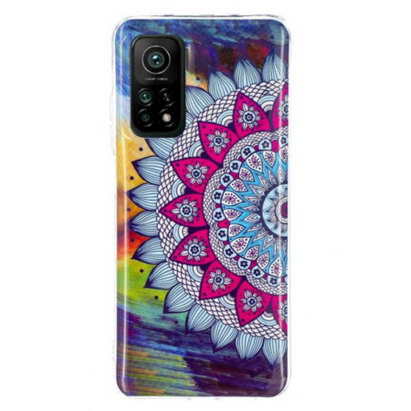 Hülle Für Xiaomi Mi 10T / 10T Pro Fluoreszierendes Buntes Mandala