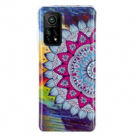 Hülle Für Xiaomi Mi 10T / 10T Pro Fluoreszierendes Buntes Mandala