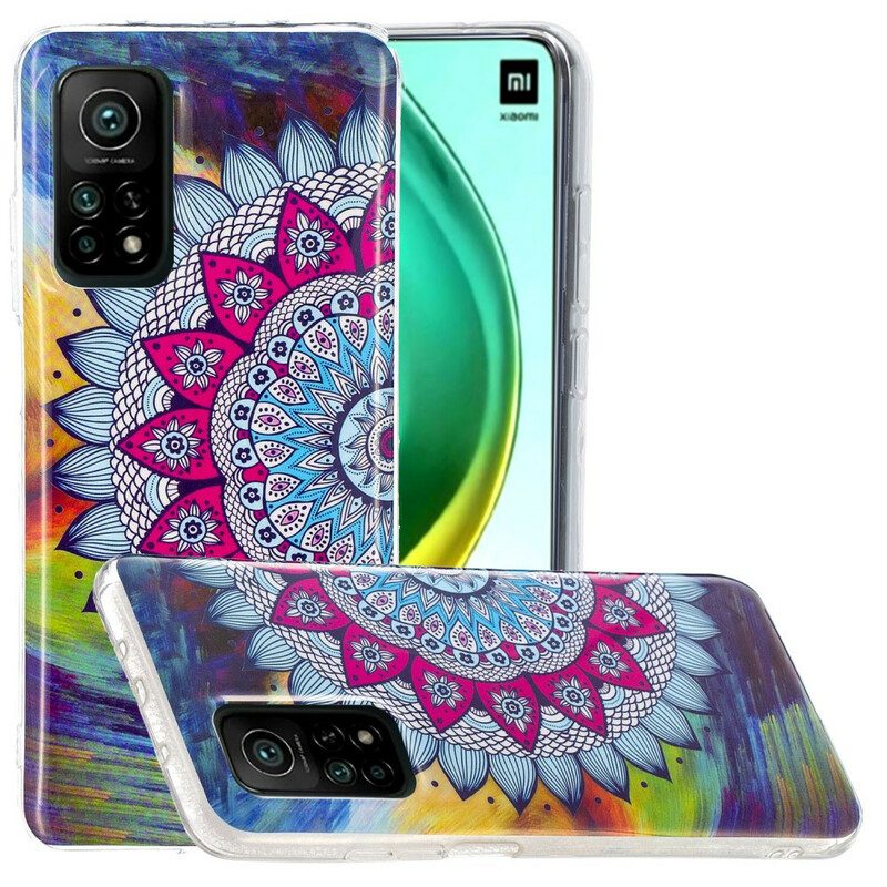 Hülle Für Xiaomi Mi 10T / 10T Pro Fluoreszierendes Buntes Mandala