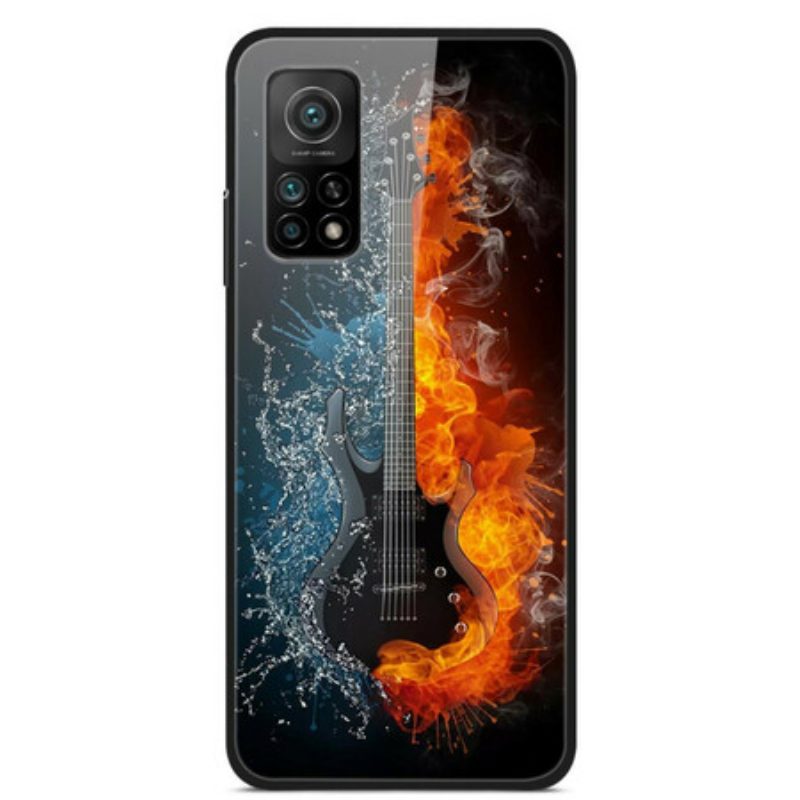 Hülle Für Xiaomi Mi 10T / 10T Pro Gitarre Aus Gehärtetem Glas