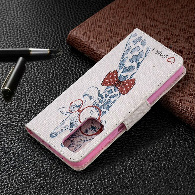 Lederhüllen Für Xiaomi Mi 10T / 10T Pro Kluge Giraffe