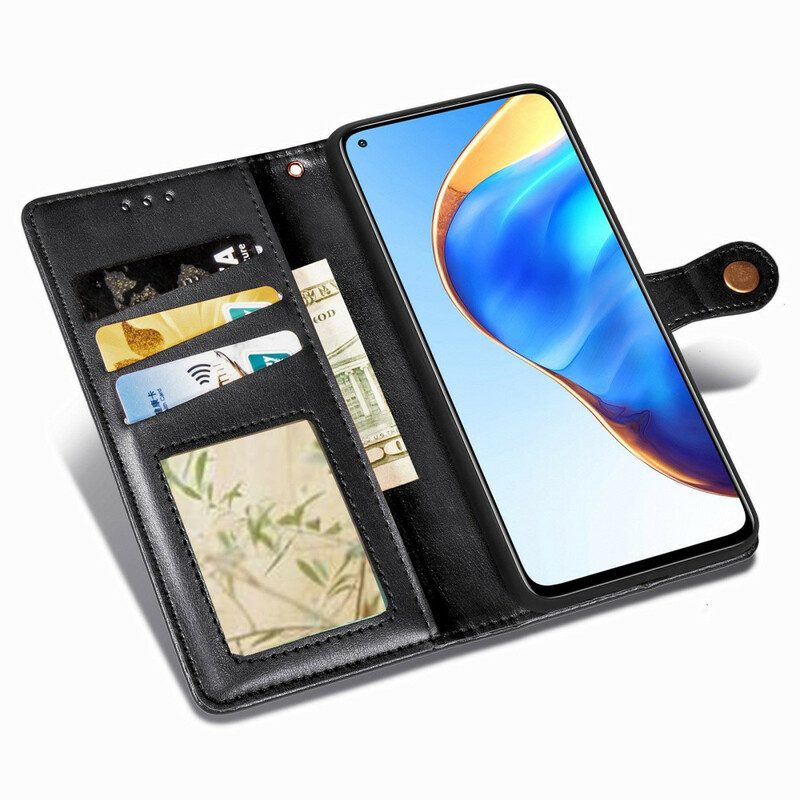 Lederhüllen Für Xiaomi Mi 10T / 10T Pro Kunstleder Und Vintage-verschluss