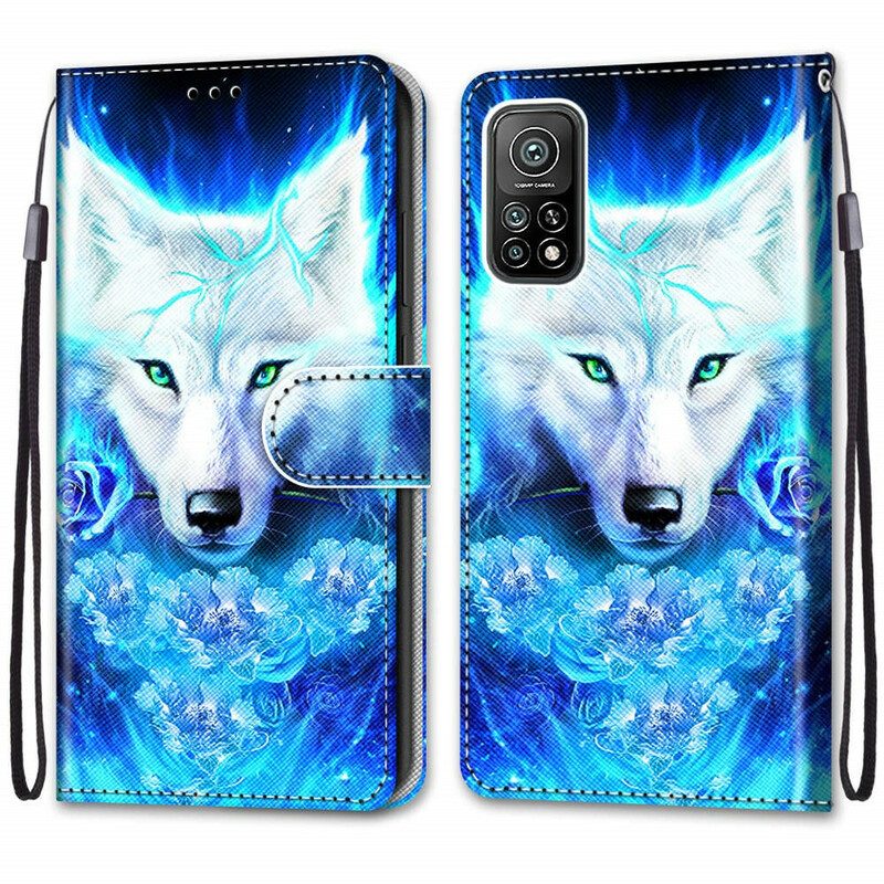 Lederhüllen Für Xiaomi Mi 10T / 10T Pro Magischer Wolf