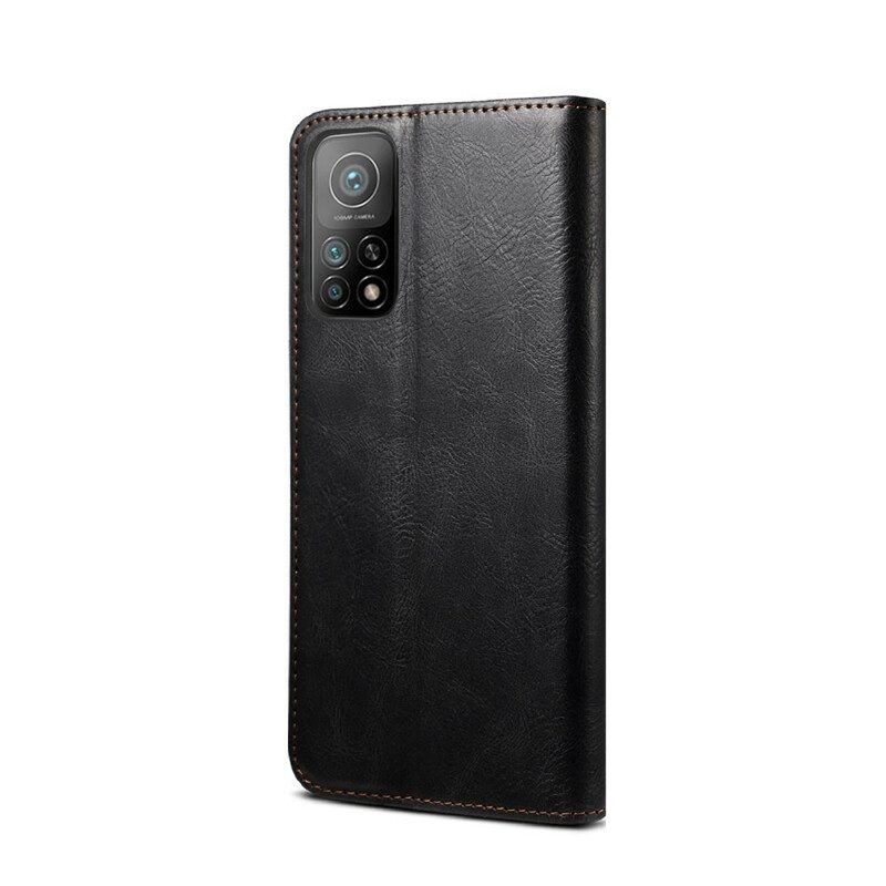 Schutzhülle Für Xiaomi Mi 10T / 10T Pro Flip Case Gewachstes Kunstleder