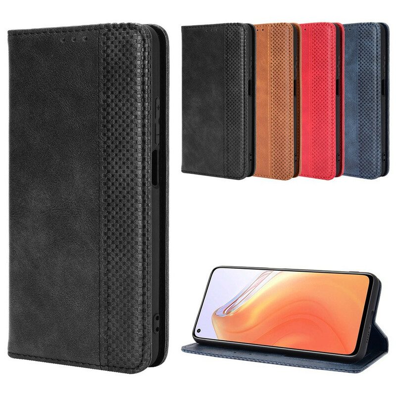 Schutzhülle Für Xiaomi Mi 10T / 10T Pro Flip Case Stilisierter Vintage-ledereffekt