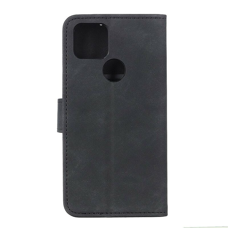 Flip Case Für Google Pixel 5A Matter Vintage-ledereffekt Khazneh