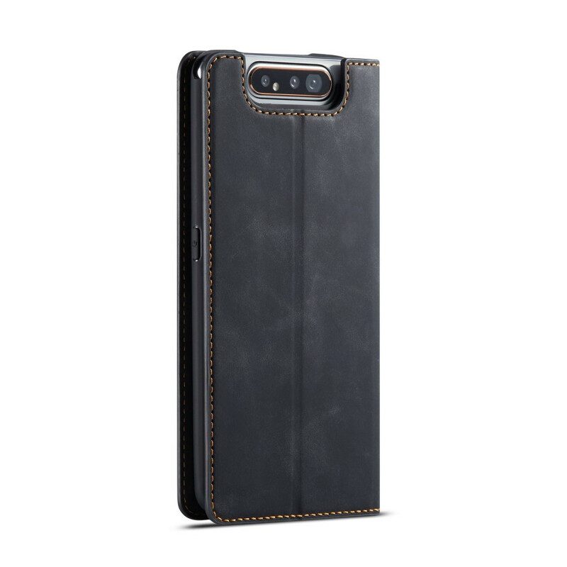 Flip Case Für Samsung Galaxy A80 / A90 Forwenw Ledereffekt