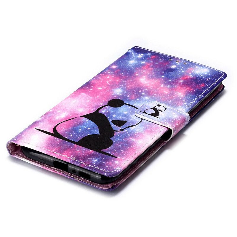 Flip Case Für Samsung Galaxy A80 / A90 Panda-galaxie