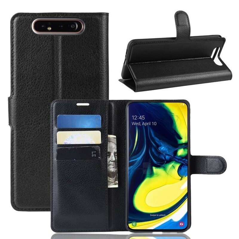 Flip Case Für Samsung Galaxy A80 / A90 Retro-kunstleder