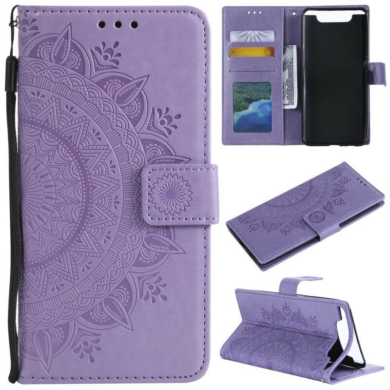 Flip Case Für Samsung Galaxy A80 / A90 Sonnenmandala