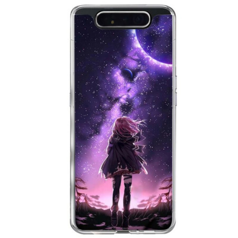 Hülle Für Samsung Galaxy A80 / A90 Magischer Vollmond