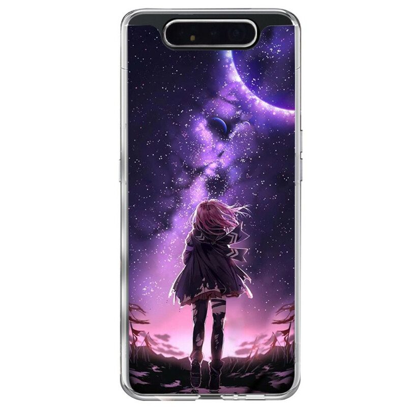 Hülle Für Samsung Galaxy A80 / A90 Magischer Vollmond