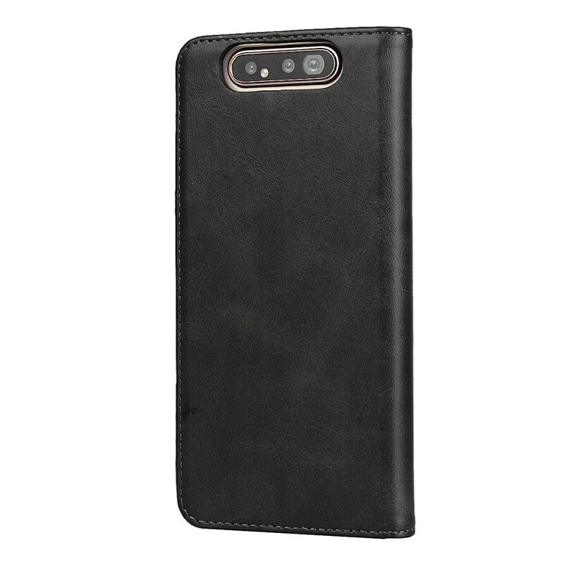 Schutzhülle Für Samsung Galaxy A80 / A90 Flip Case Nähte Aus Kunstleder