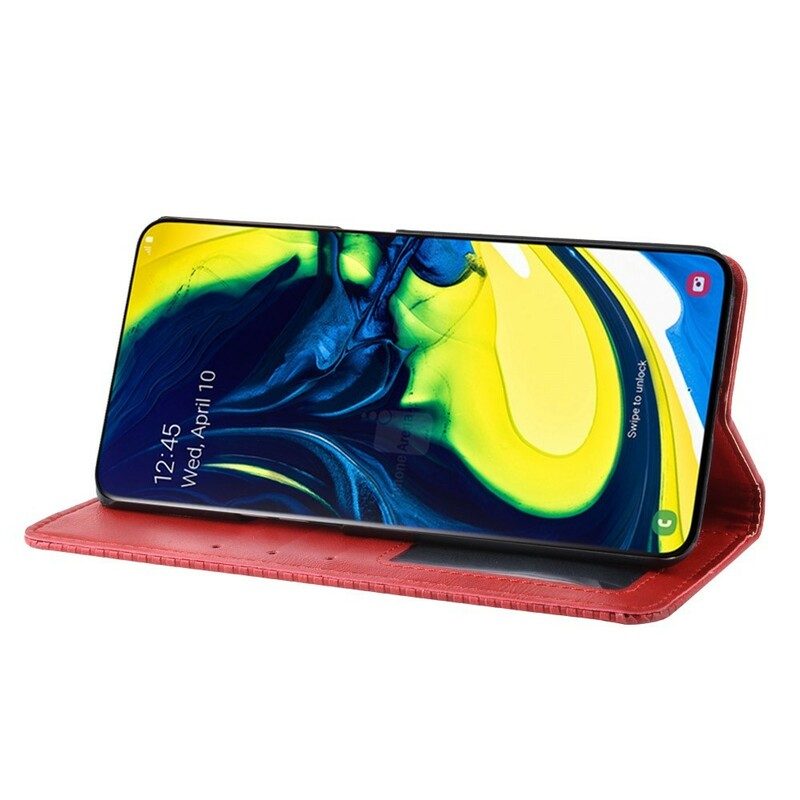 Schutzhülle Für Samsung Galaxy A80 / A90 Flip Case Stilisiertes Kunstleder