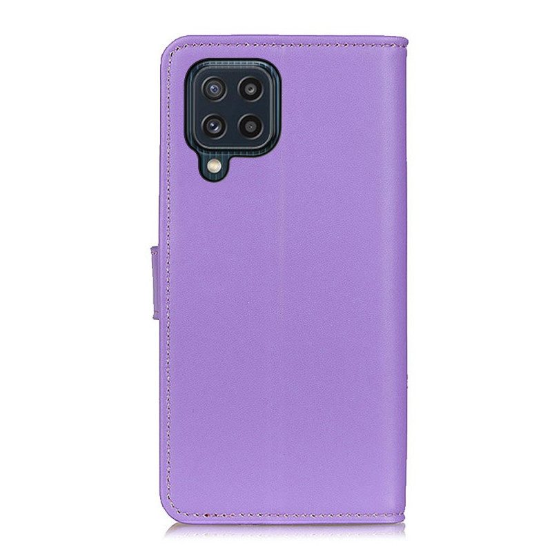 Flip Case Für Samsung Galaxy M32 Auffälliges Kunstleder