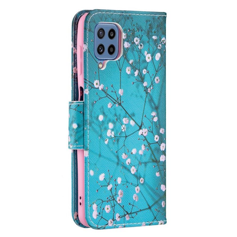 Flip Case Für Samsung Galaxy M32 Blühender Baum