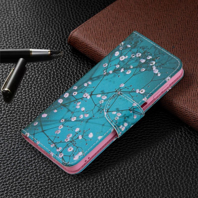 Flip Case Für Samsung Galaxy M32 Blühender Baum